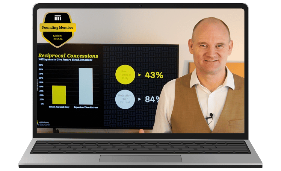 Cialdini Certified Trainer Patrick van der Burght teaches Ethical Persuasion Science