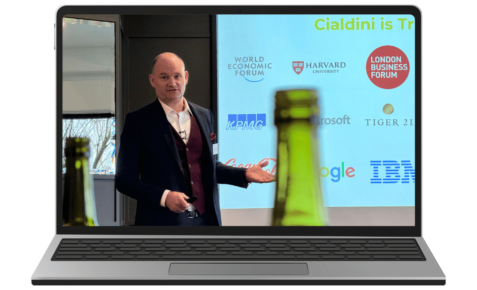 Cialdini Certified Trainer Patrick van der Burght speaking on the Science of Ethical Persuasion in Business
