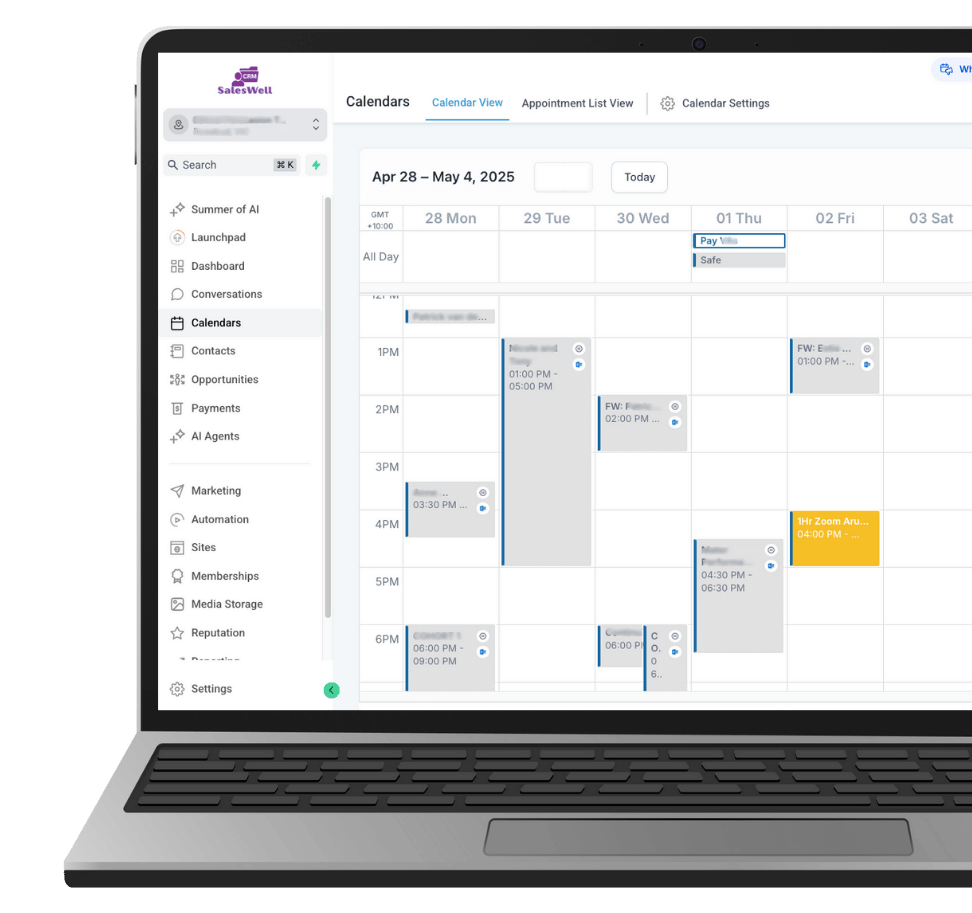 SalesWell CRM on Computer