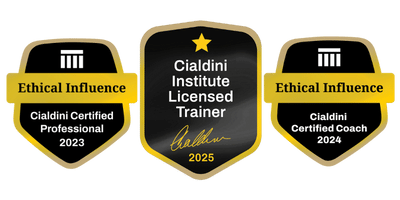 Cialdini Certified Professional Trainer Badges of 2023 2024 2025